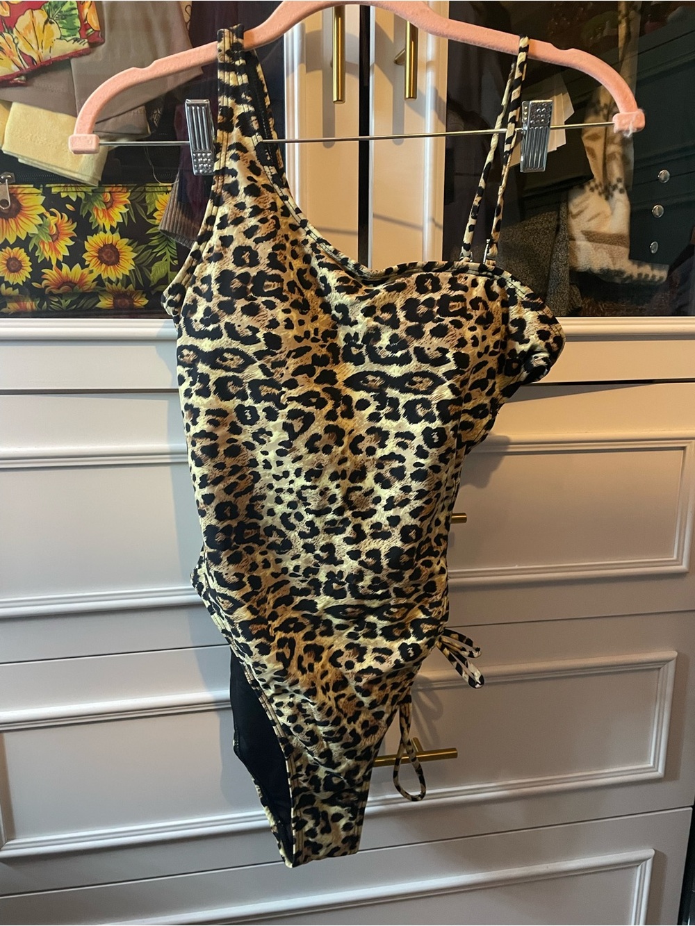 Fashion nova Leopard Print Women’s One-Piece swimsuit- Animal Print